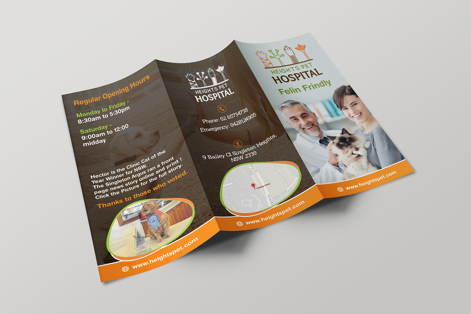 Flyer Design by ecorokerz for Heights Pet Hospital | Design #14680545