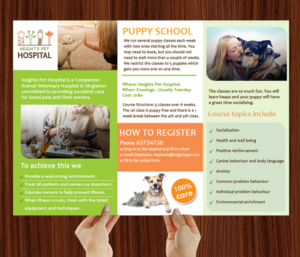 Diseño de Flyer por SURYA para Heights Pet Hospital | Diseño: #14706368