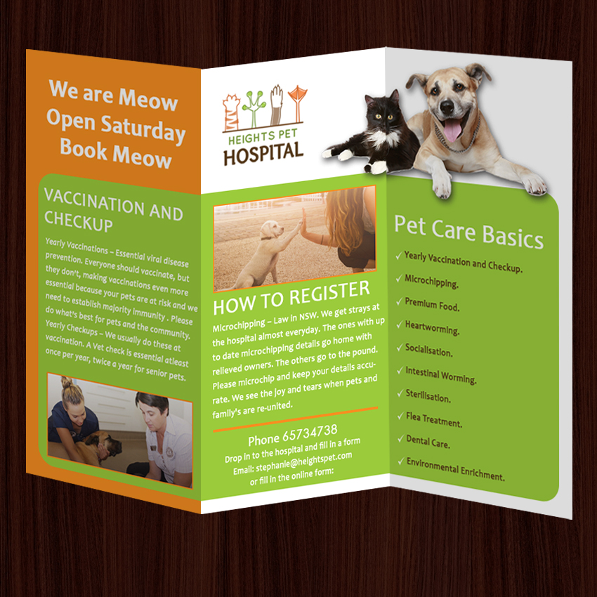 Design de Flyer par SURYA pour Heights Pet Hospital | Design #14707514