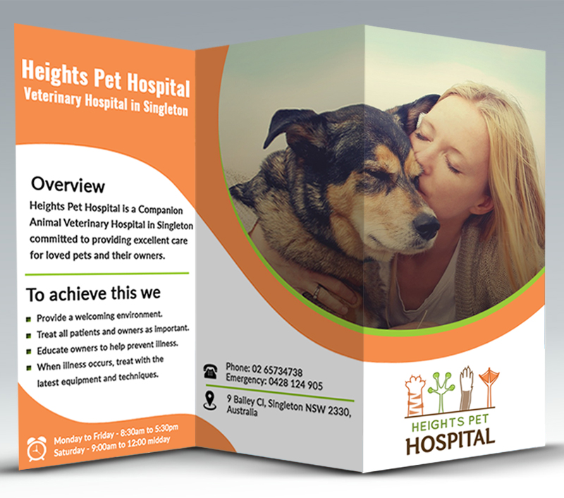 Flyer Design by SURYA for Heights Pet Hospital | Design #14730746