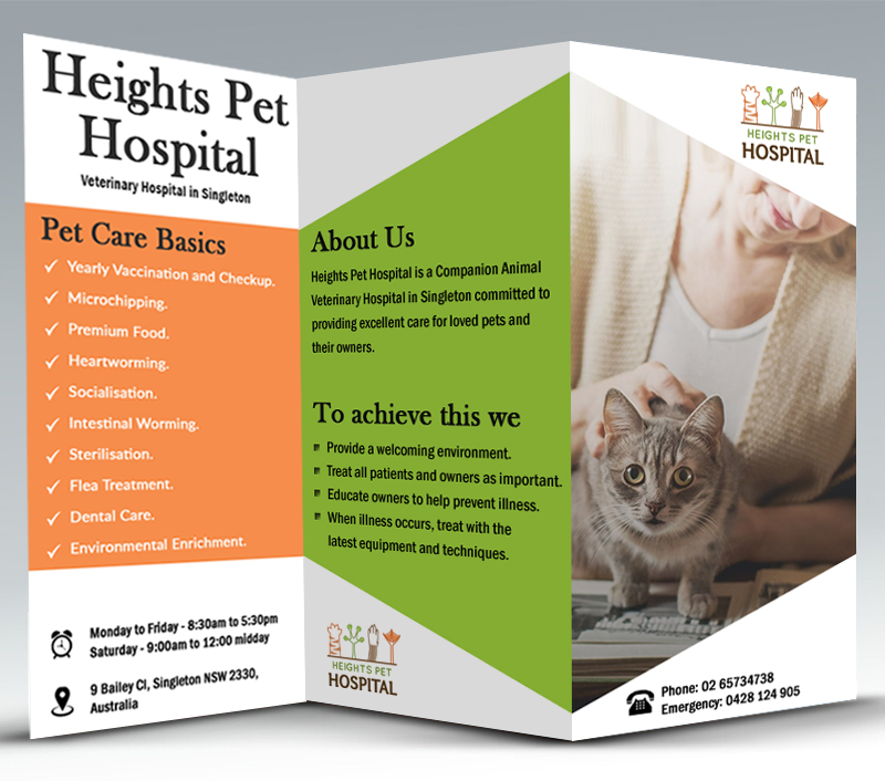 Flyer Design by SURYA for Heights Pet Hospital | Design #14759363