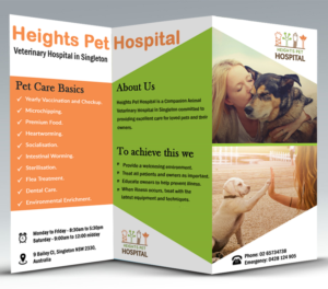 Flyer Design by SURYA for Heights Pet Hospital | Design: #14759364