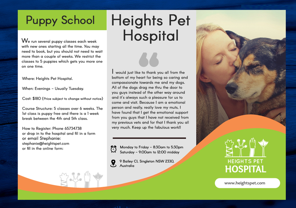 Diseño de Flyer por SURYA para Heights Pet Hospital | Diseño #14769322