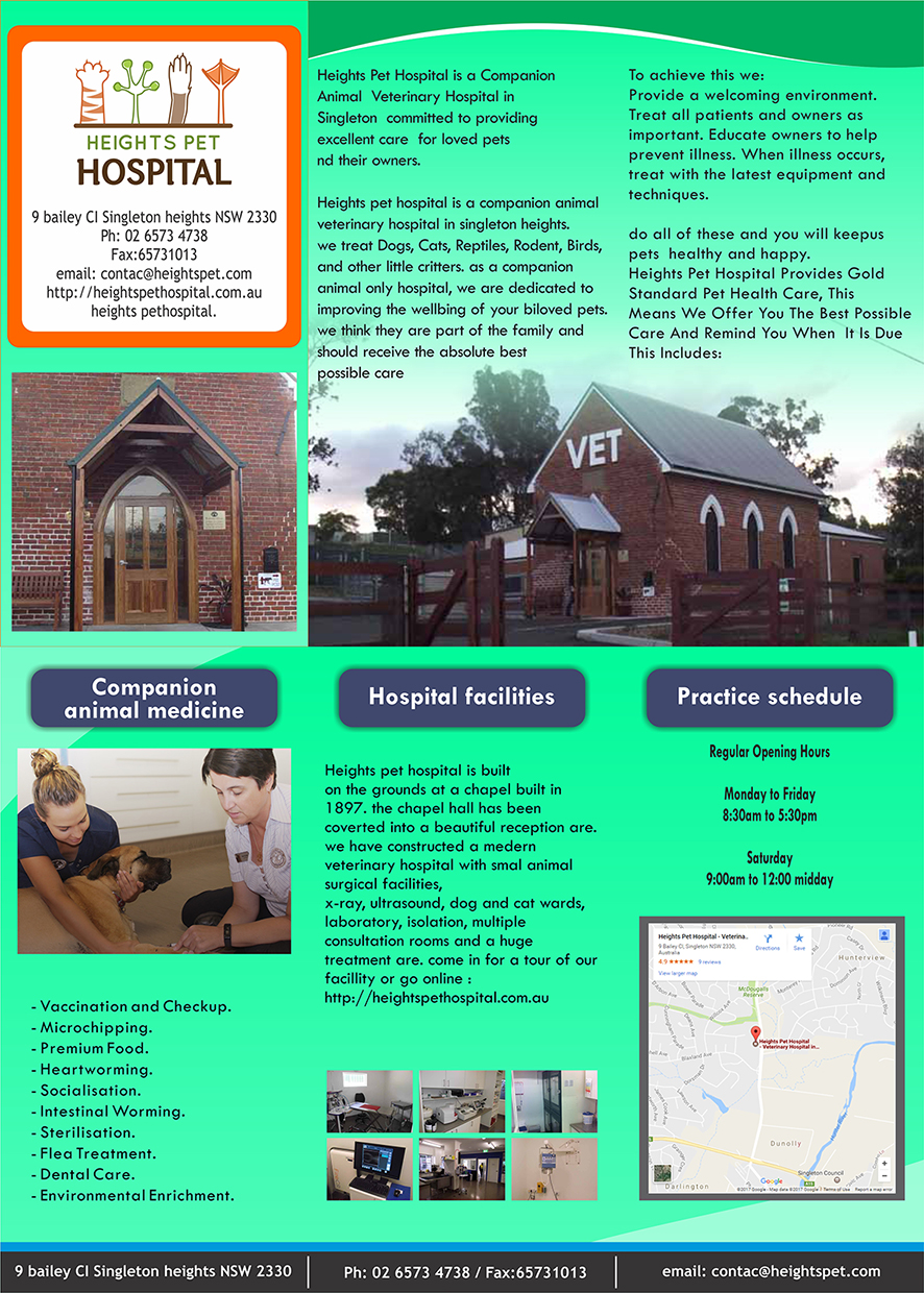 Flyer Design by songadam08 for Heights Pet Hospital | Design #14735889