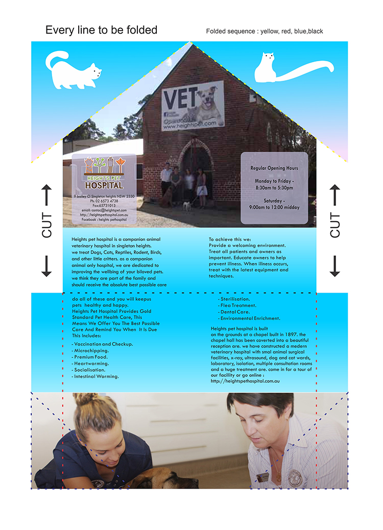 Diseño de Flyer por songadam08 para Heights Pet Hospital | Diseño #14772145