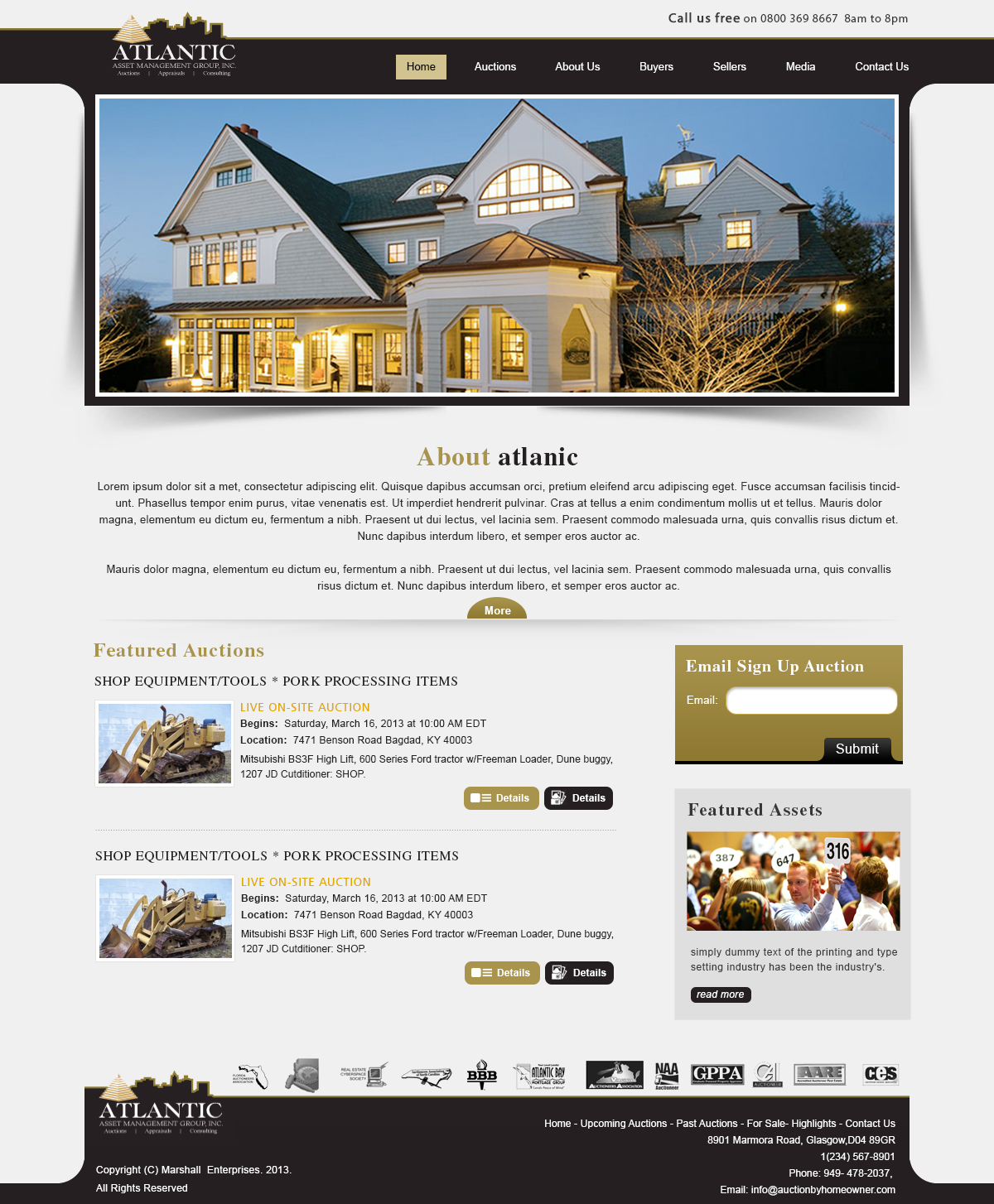 Wordpress Design by webxvision for AuctionServices.com, Inc. | Design #2544101
