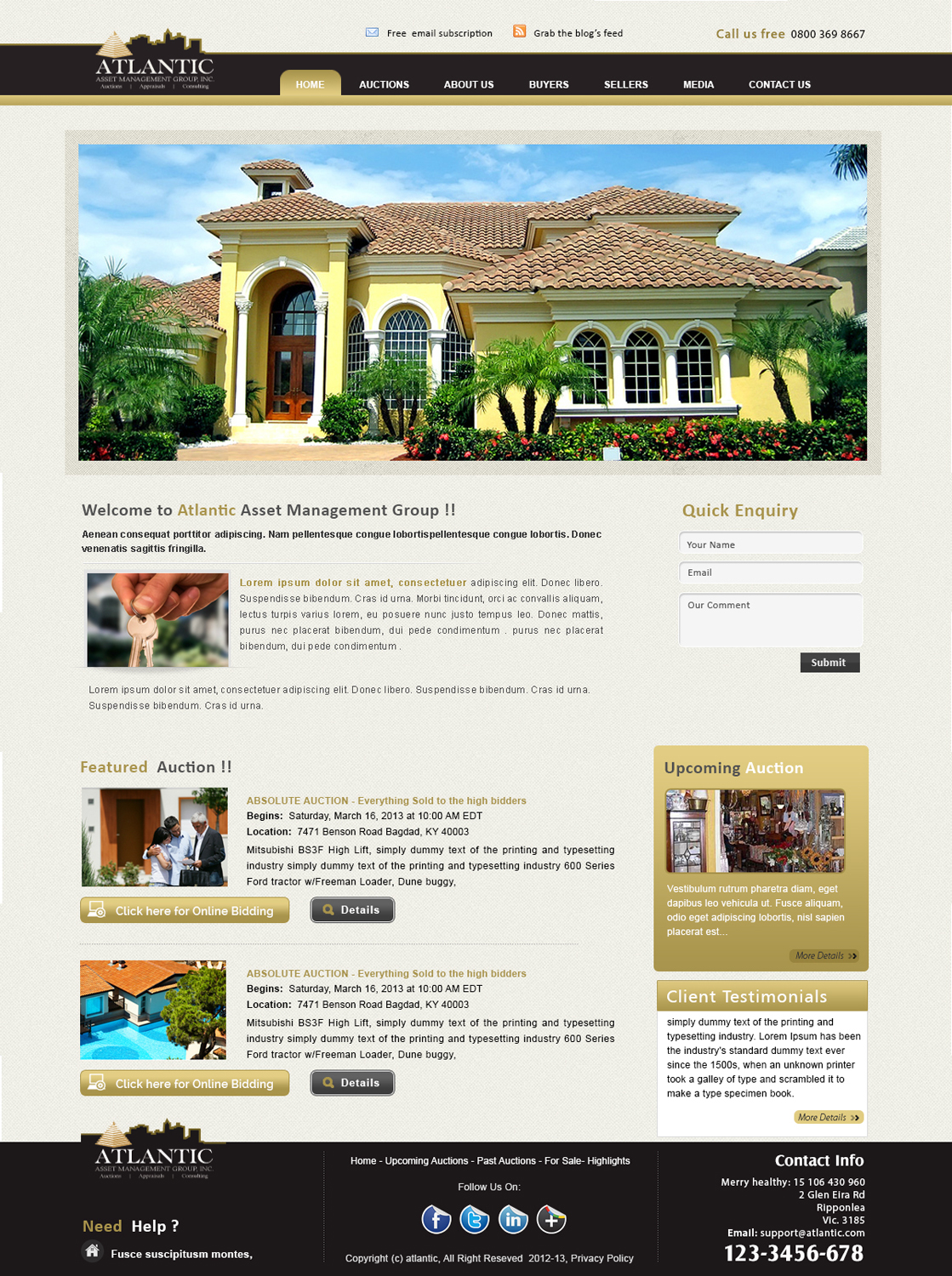 Diseño Wordpress por webxvision para AuctionServices.com, Inc. | Diseño #2549093