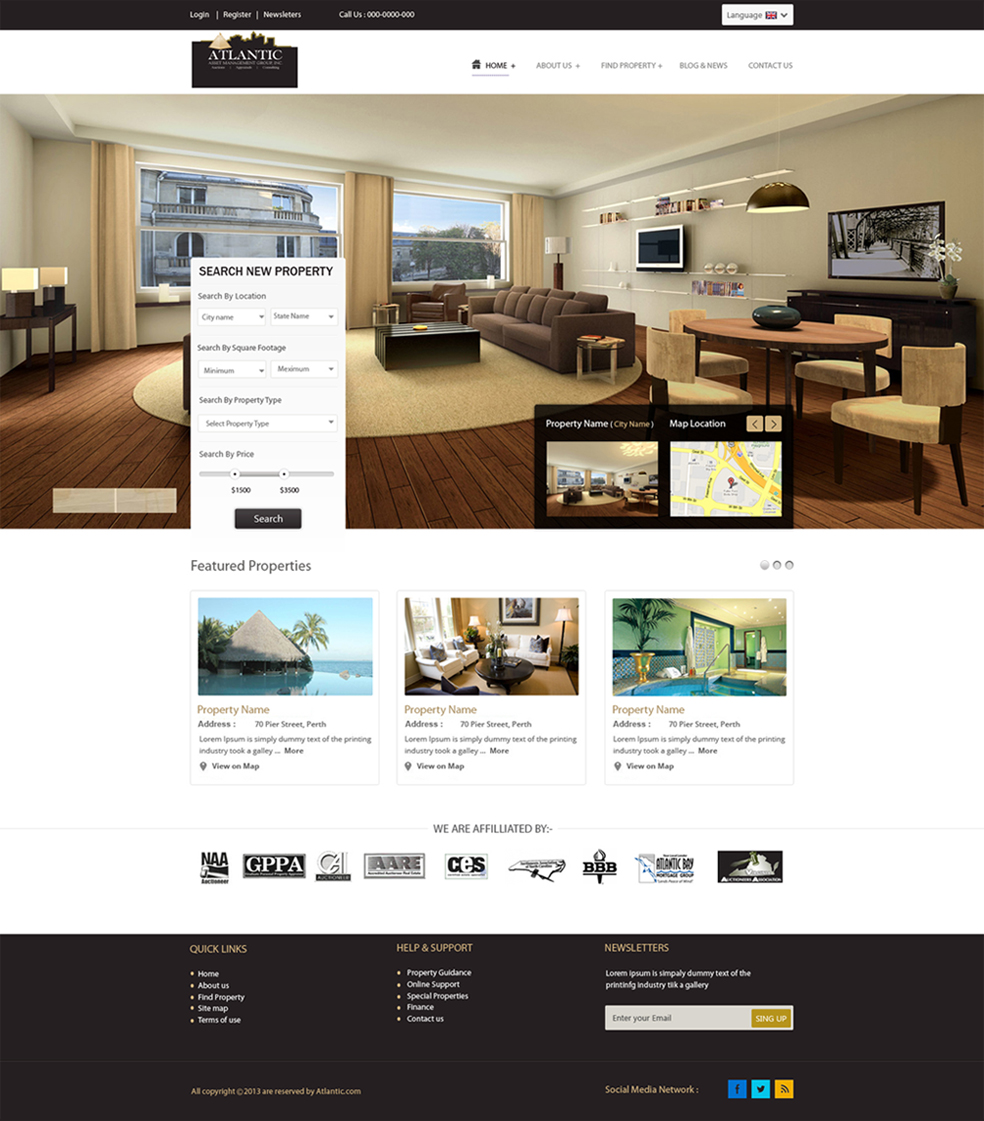 Wordpress Design by Harpreet Singh for AuctionServices.com, Inc. | Design #2564759