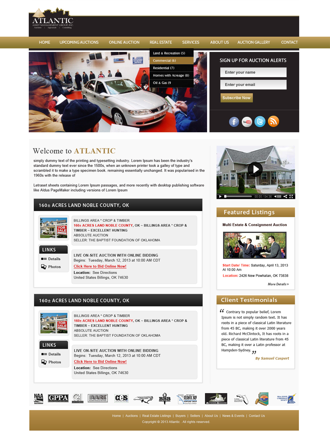 Wordpress Design by Creative X Designs for AuctionServices.com, Inc. | Design #2568349