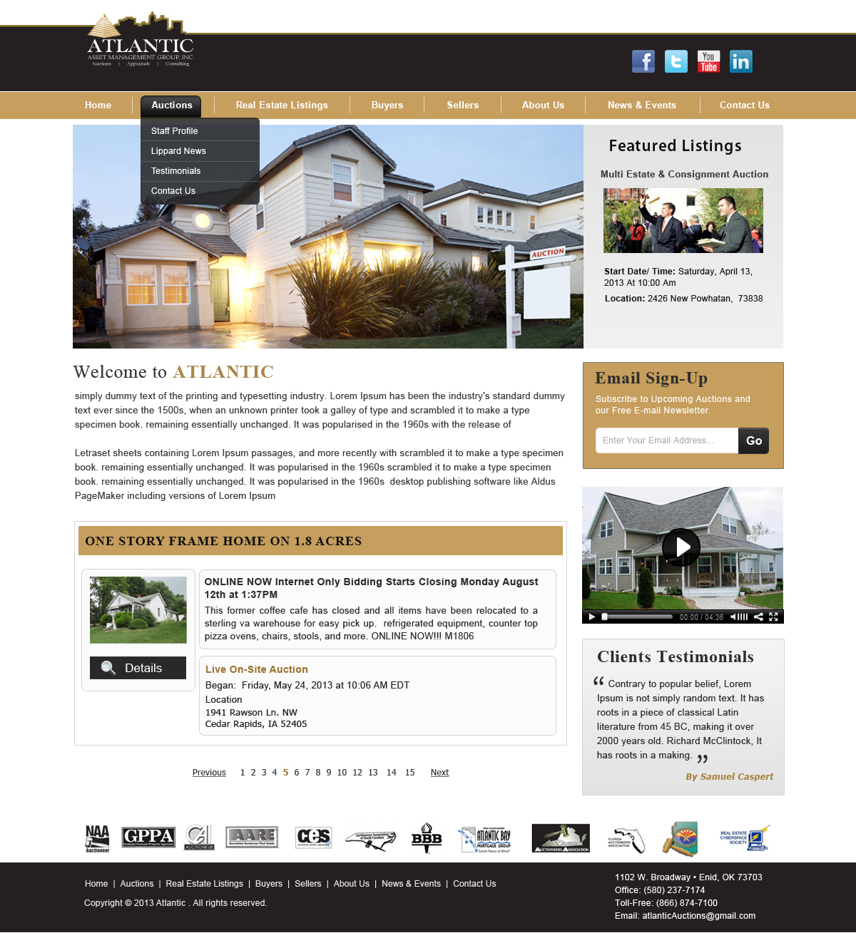 Wordpress Design by Creative X Designs for AuctionServices.com, Inc. | Design #2572143