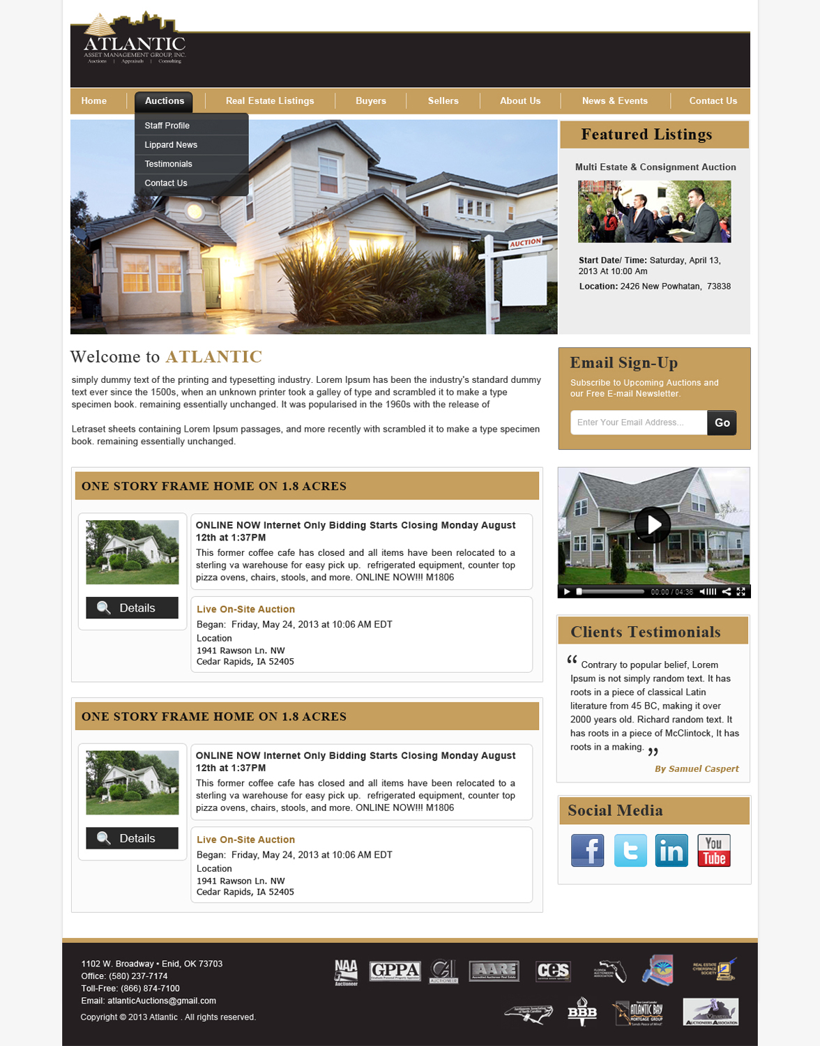 WordPress-Design von Creative X Designs für AuctionServices.com, Inc. | Design #2572237