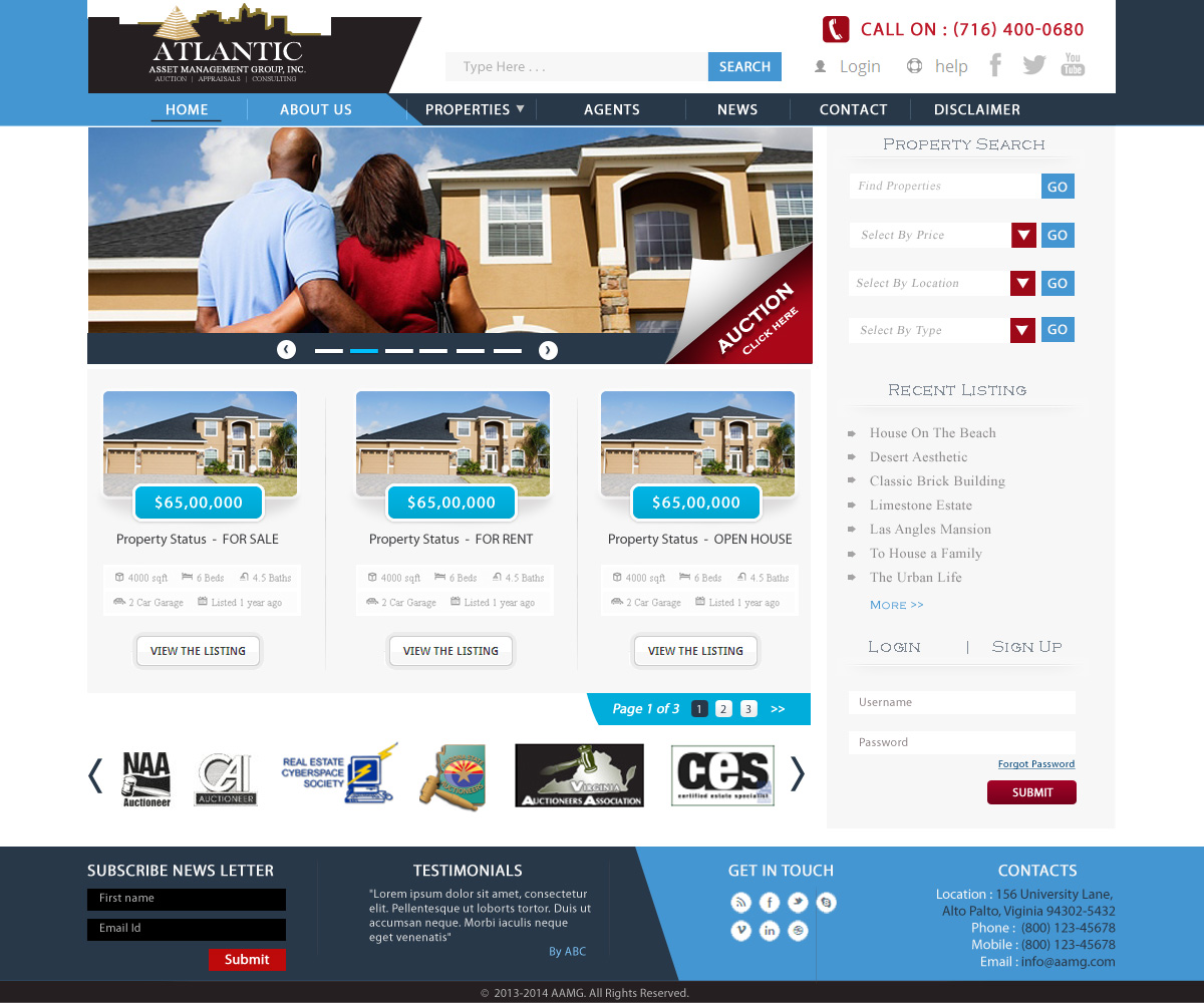 Design Wordpress par Sukrutisolutions pour AuctionServices.com, Inc. | Design #2560354