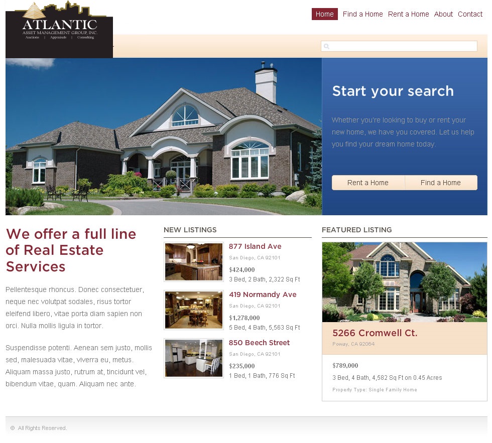 Wordpress Design by HSwebmasters for AuctionServices.com, Inc. | Design #2561986