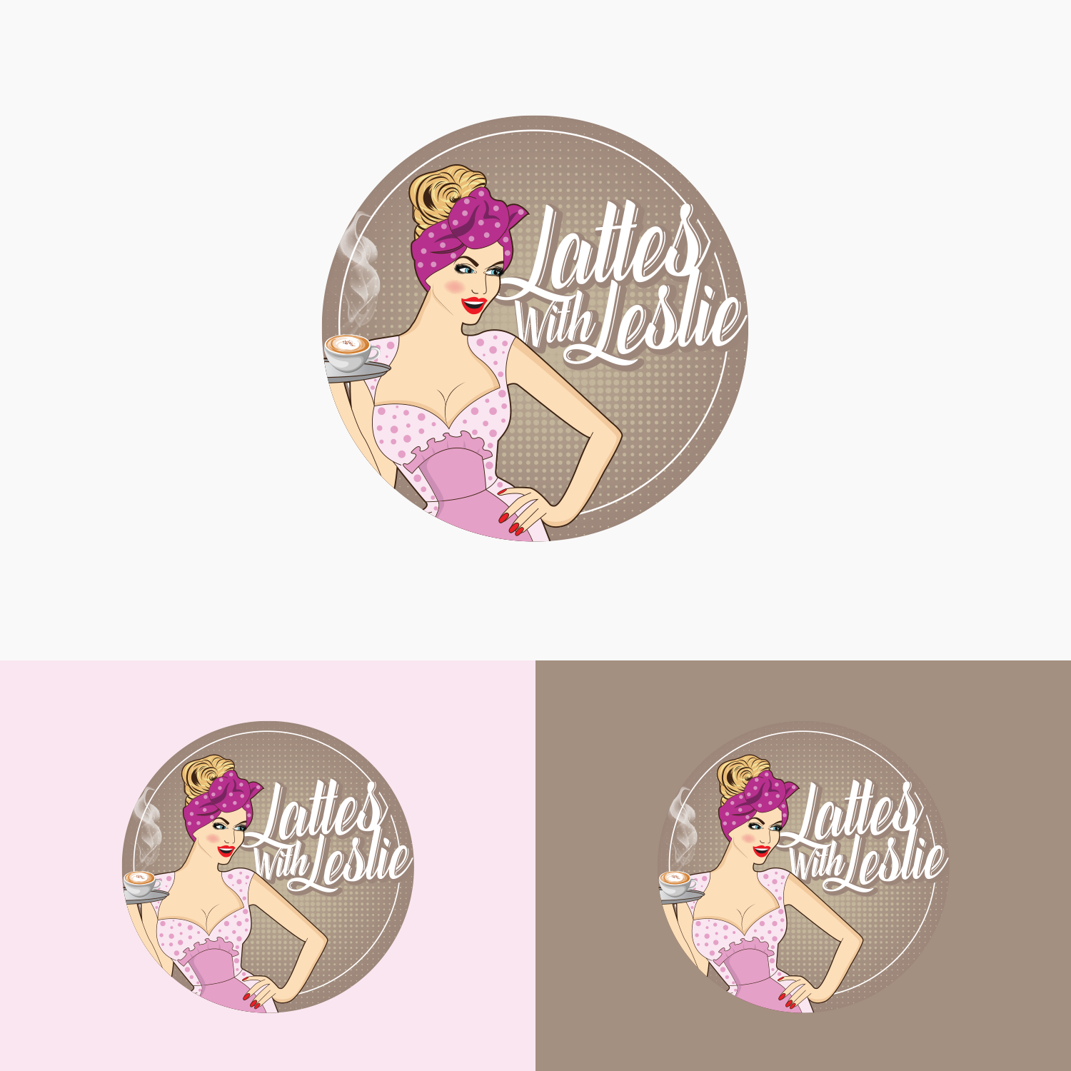 Logo Design by Felipe Moura for Lattes With Leslie | Design #14681856
