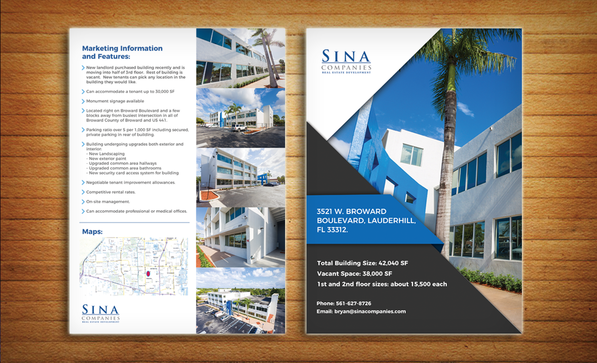 Flyer Design by alessandroevge for Sina Companies LLC | Design #14654884