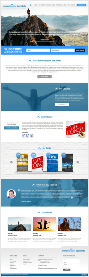 Human Upgrade Specialists | Web Design by -Marc-