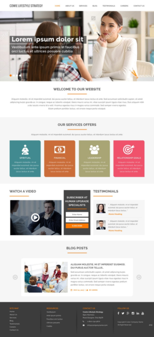 Web Design by pb for David Cowie LLC | Design: #14663348