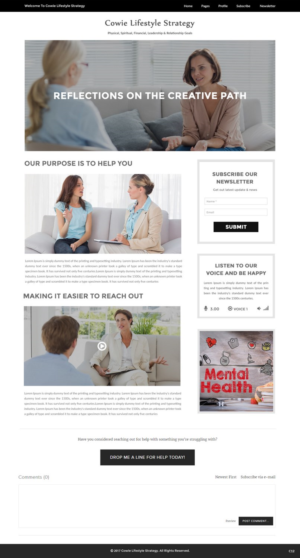 Web Design by pb for David Cowie LLC | Design: #14663349