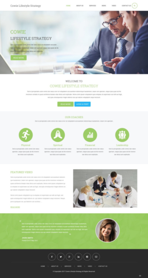 Web Design by pb for David Cowie LLC | Design: #14663350