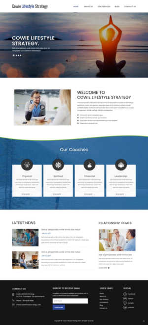 Web Design by pb for David Cowie LLC | Design: #14663351