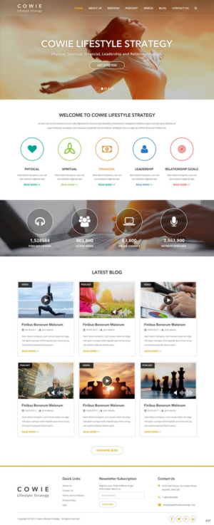 Web Design by pb for David Cowie LLC | Design: #14663354