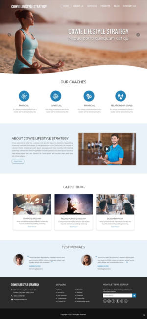 Web Design by pb for David Cowie LLC | Design: #14663356