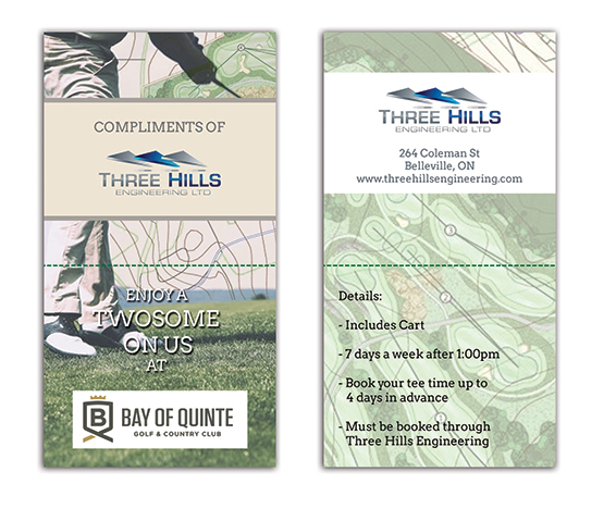 Visitenkarten-Design von Studio 17 für Three Hills | Design #14653115