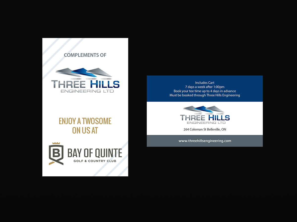 Business Card Design by Creations Box 2015 for Three Hills | Design #14660946