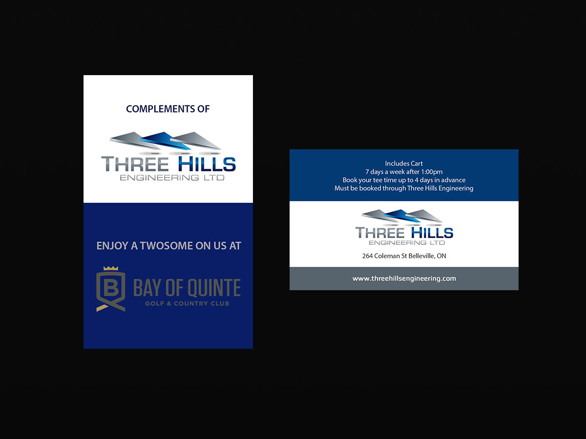 Business Card Design by Creations Box 2015 for Three Hills | Design #14660947