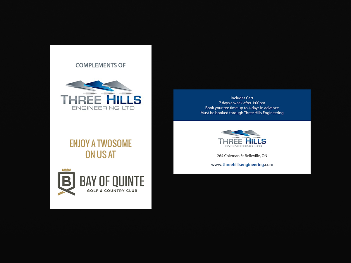 Business Card Design by Creations Box 2015 for Three Hills | Design #14660950