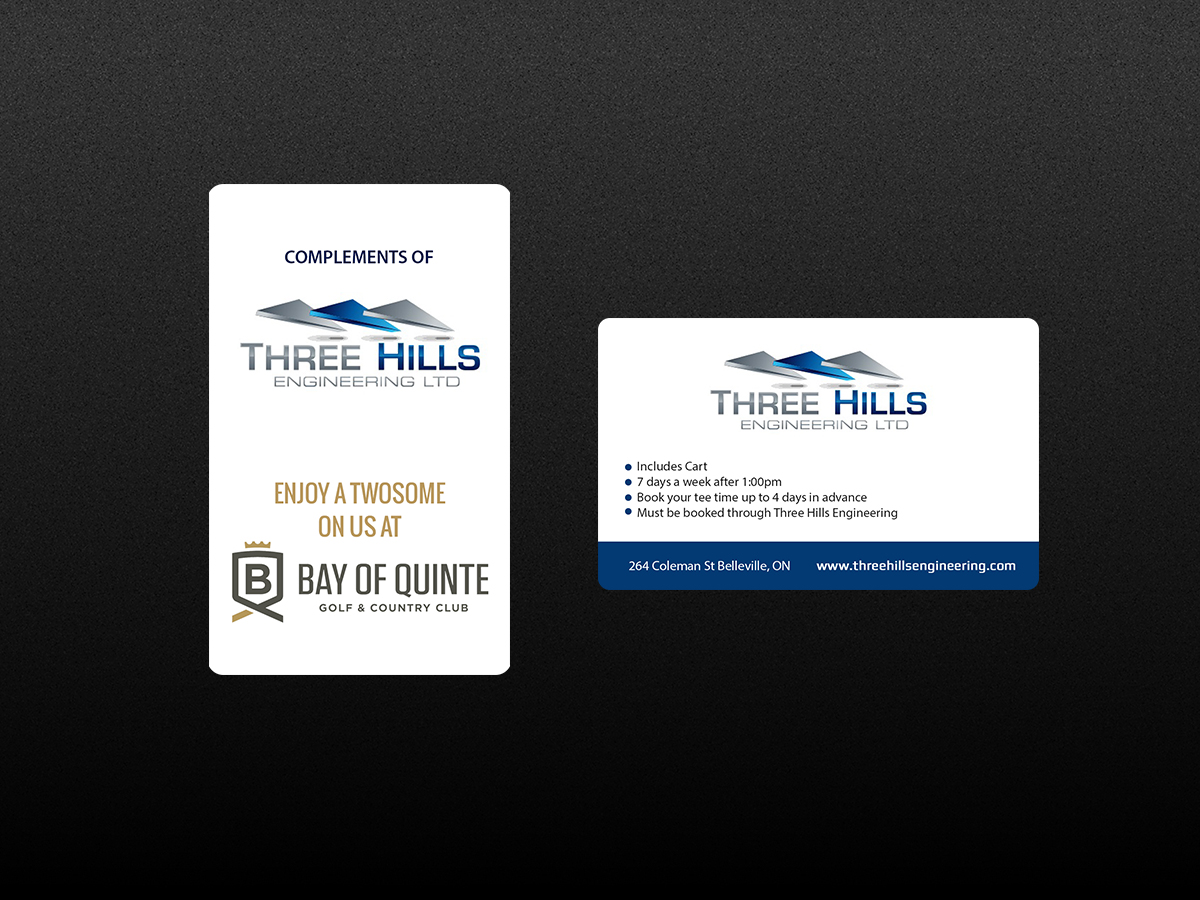 Design de Carte de Visite par Creations Box 2015 pour Three Hills | Design #14660951