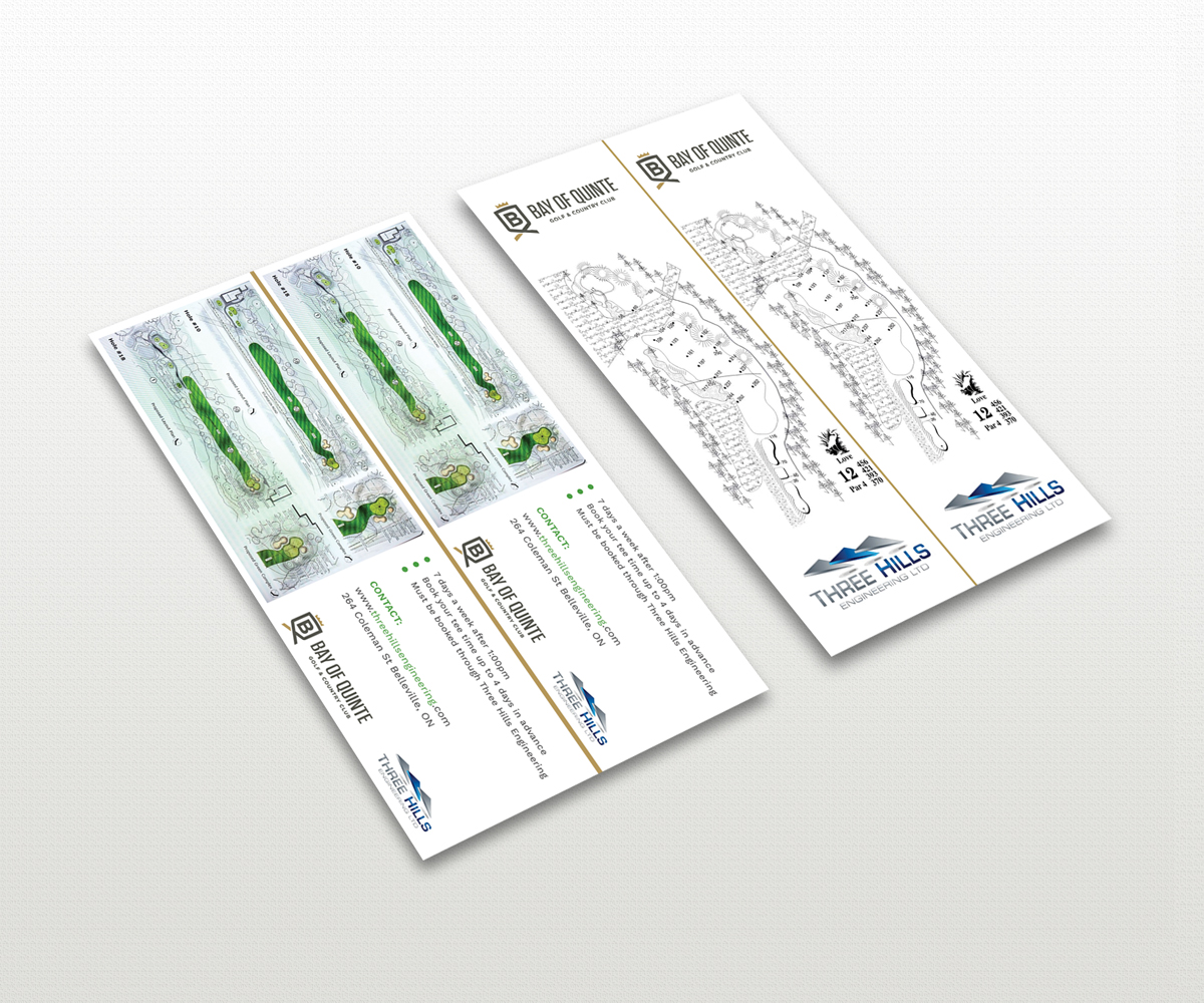 Business Card Design by Graphic Flame for Three Hills | Design #14658095