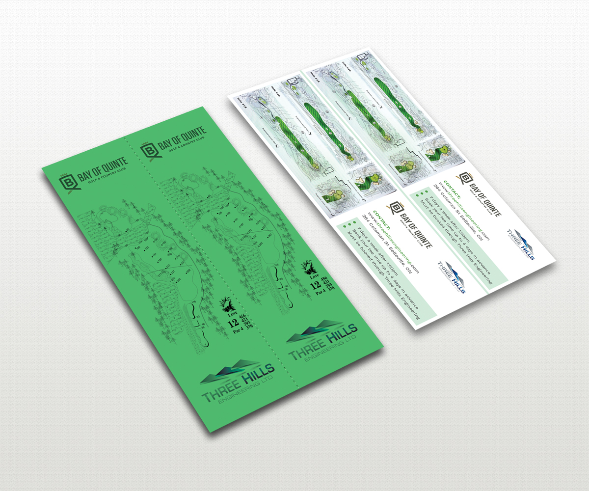 Business Card Design by Graphic Flame for Three Hills | Design #14658963