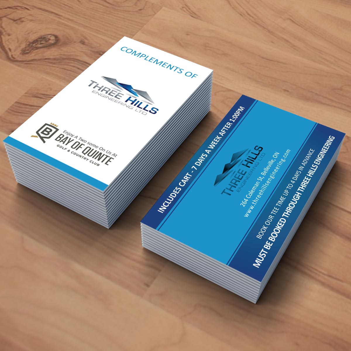 Diseño de Tarjeta de Presentación por e-graphics para Three Hills | Diseño #14670895