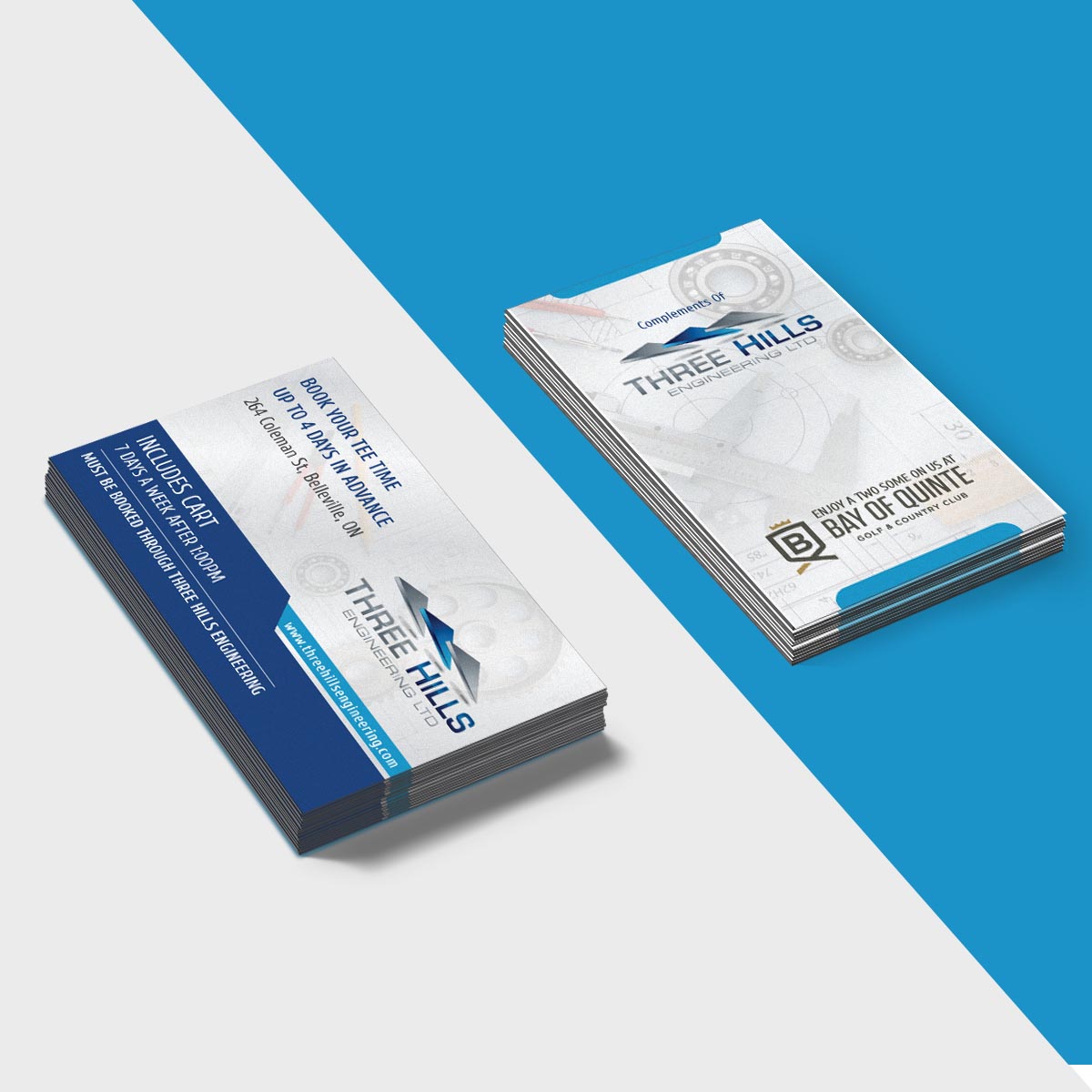 Business Card Design by e-graphics for Three Hills | Design #14677552