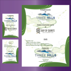 Business Card Design by Ahmed A. for Three Hills | Design: #14701258