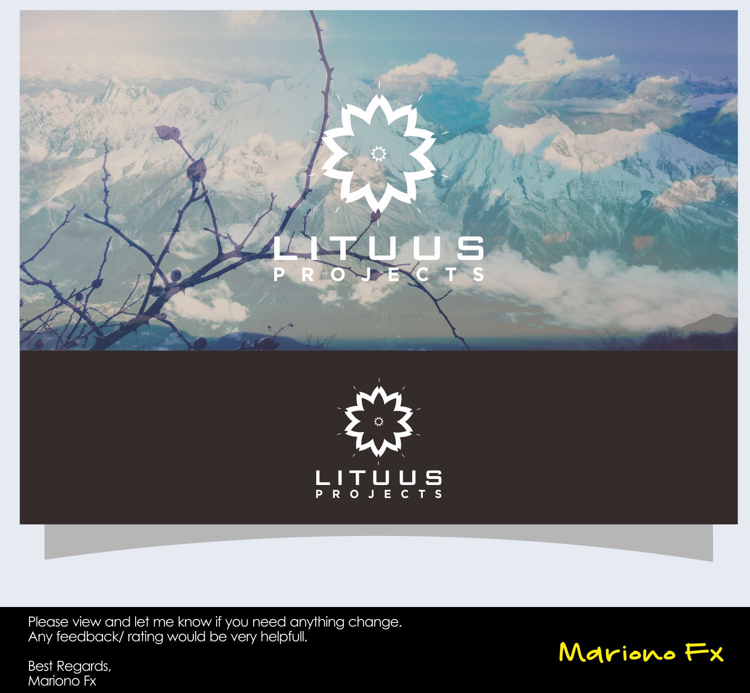 Logo Design by Mariono Fx for Lituus Projects | Design #14660668