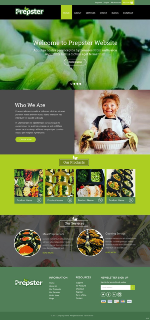 Web Design par pb pour Prepster | Design : #14671415