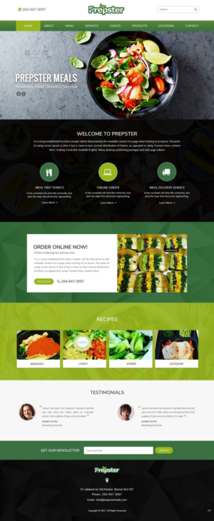 Web Design par pb pour Prepster | Design : #14671416