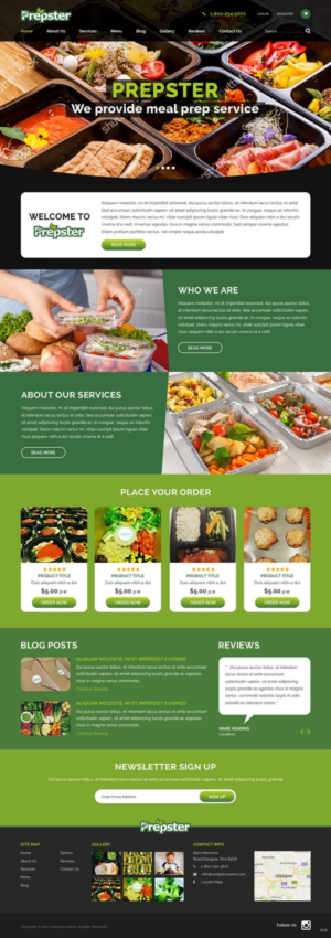 Web Design par pb pour Prepster | Design : #14671437