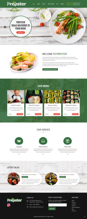 Web Design par pb pour Prepster | Design : #14671443
