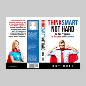 Think Smart Not Hard Ebook and Print book cover | Design de Couverture eBook par espacio_M