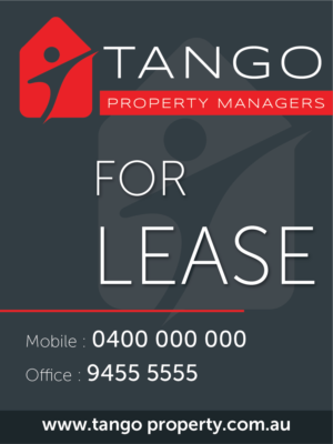 Signage Design by Akshar Shailesh for Tango Property Managers | Design: #14672320