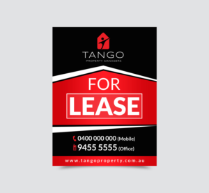 Signage Design by aspiremedia for Tango Property Managers | Design: #14674480
