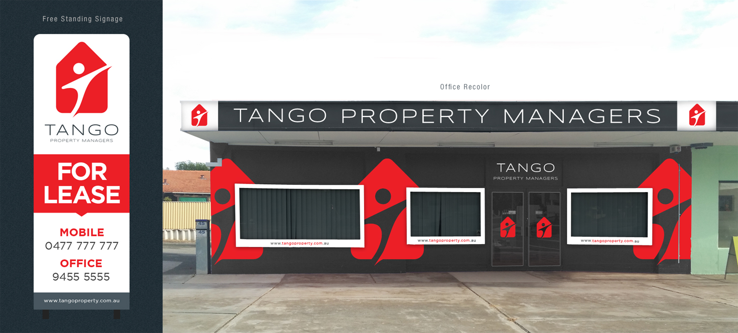 Signage Design by designhero for Tango Property Managers | Design #14746213