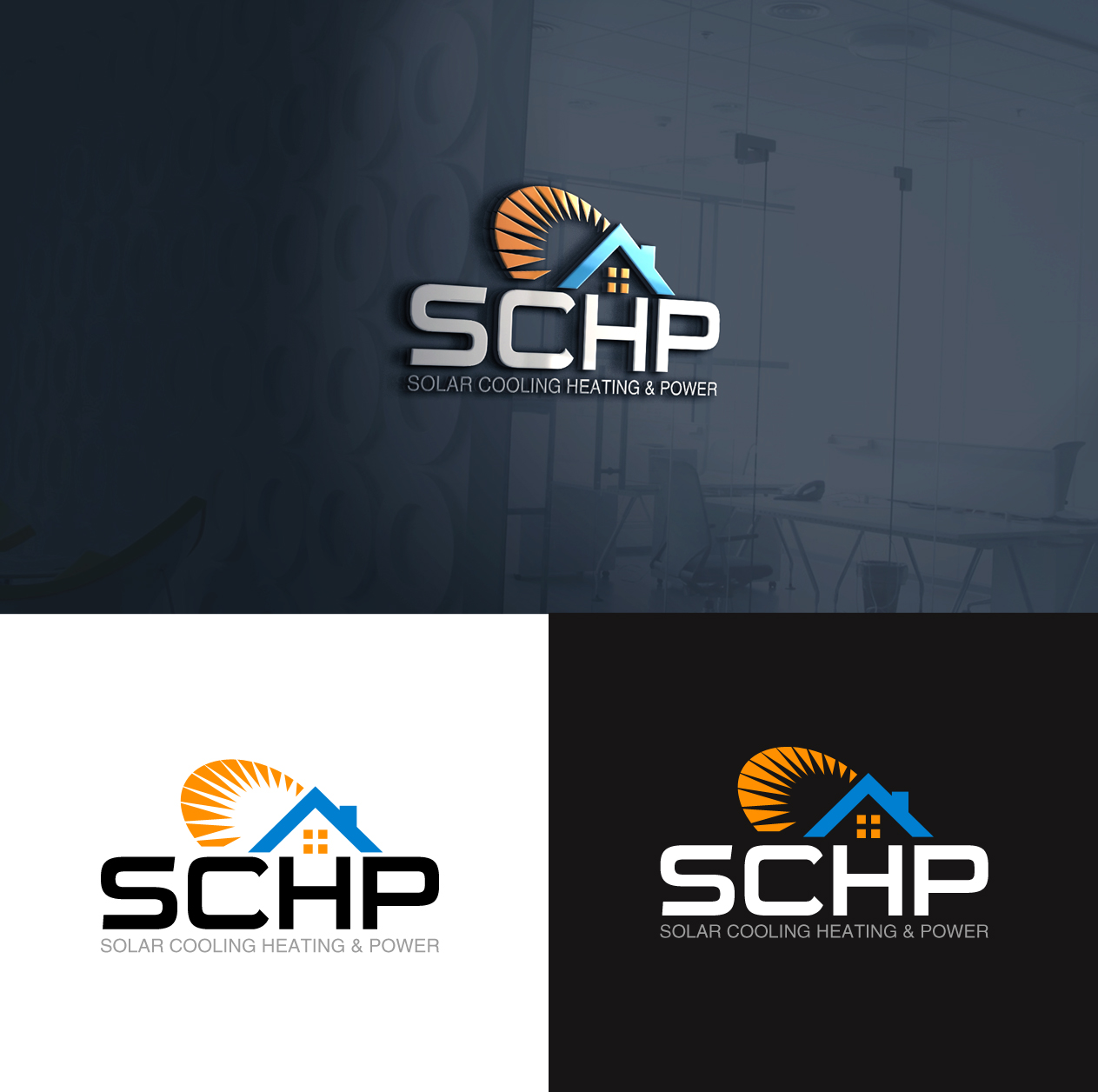 Logo Design by BehindSymbols for Combine Solar Heating Cooling Power (CSHCP) | Design #14735528