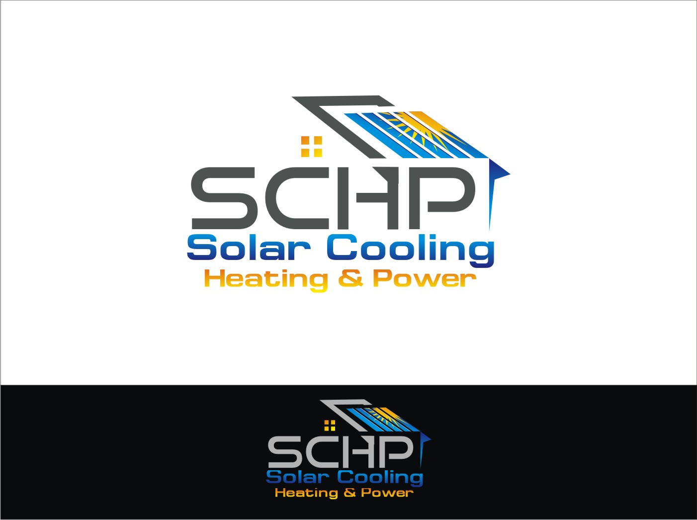 Logo Design by Soul Light for Combine Solar Heating Cooling Power (CSHCP) | Design #14729174
