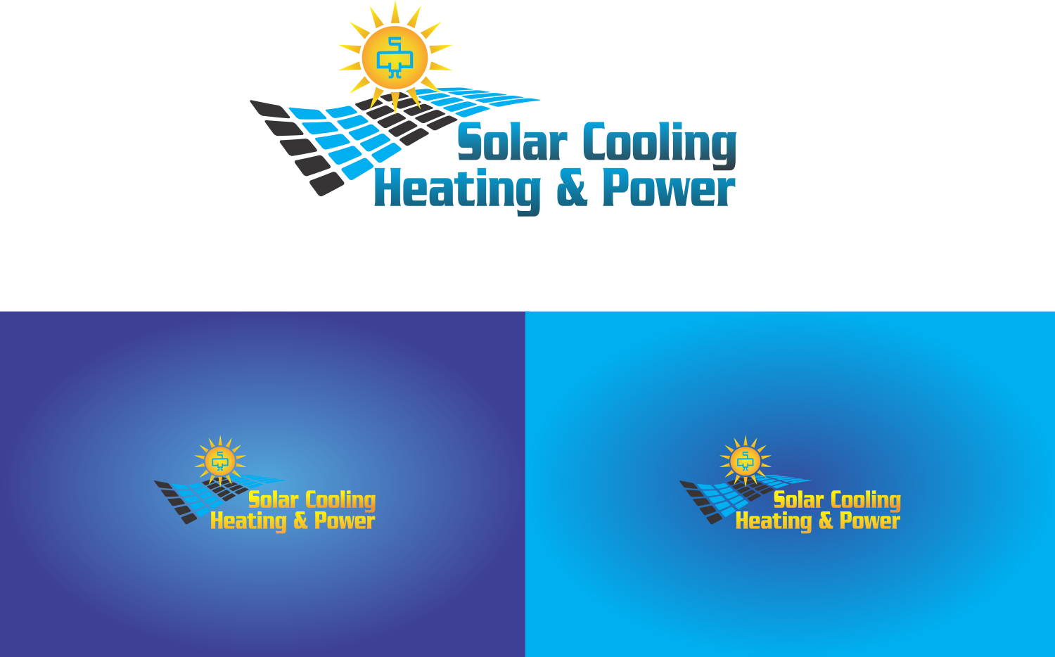 Logo Design by Bennata for Combine Solar Heating Cooling Power (CSHCP) | Design #14736798