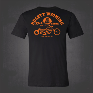 77th Annual Motorcycle Rally Shirt for a Bar- Devils Tower Wyoming- | Diseño de Camiseta por iwan s