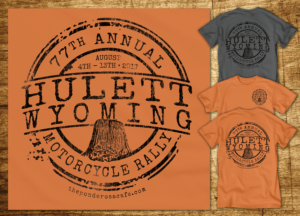 77th Annual Motorcycle Rally Shirt for a Bar- Devils Tower Wyoming- | Diseño de Camiseta por CoffeeBreak88